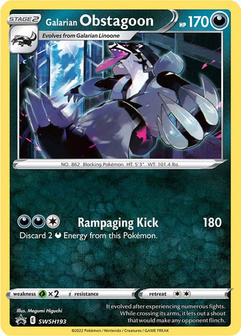 Galarian Obstagoon (SWSH193) [Sword &amp; Shield: Black Star Promos] 