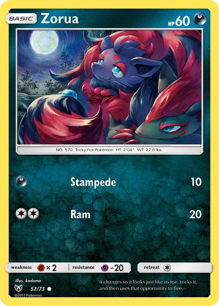 Zorua (52/73) [Sun &amp; Moon: Shining Legends] 