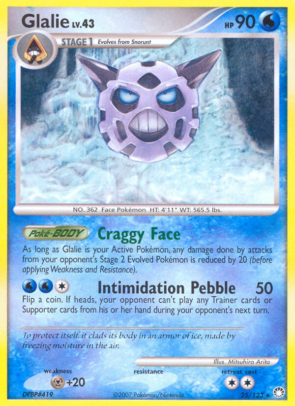 Glalie (25/123) [Diamond &amp; Pearl: Mysterious Treasures] 