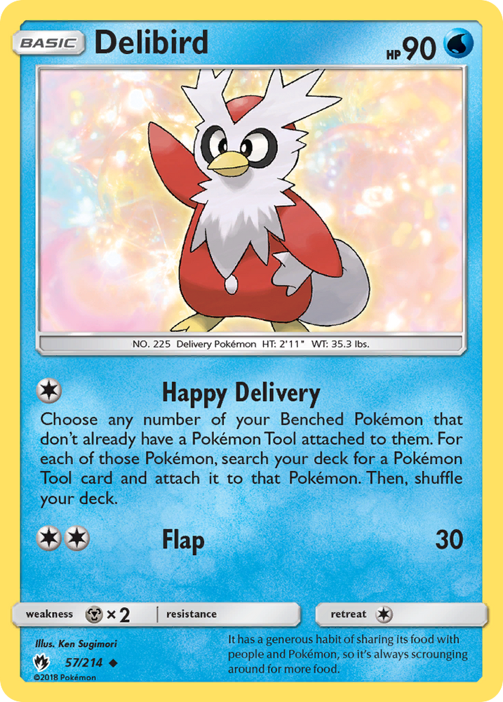 Delibird (57/214) [Sun &amp; Moon: Lost Thunder] 