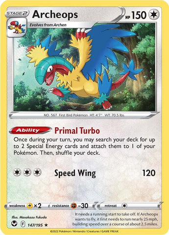 Archeops (147/195) (Theme Deck Exclusive) [Sword &amp; Shield: Silver Tempest] 