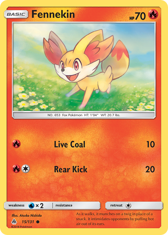 Fennekin (15/131) [Sun &amp; Moon: Forbidden Light] 