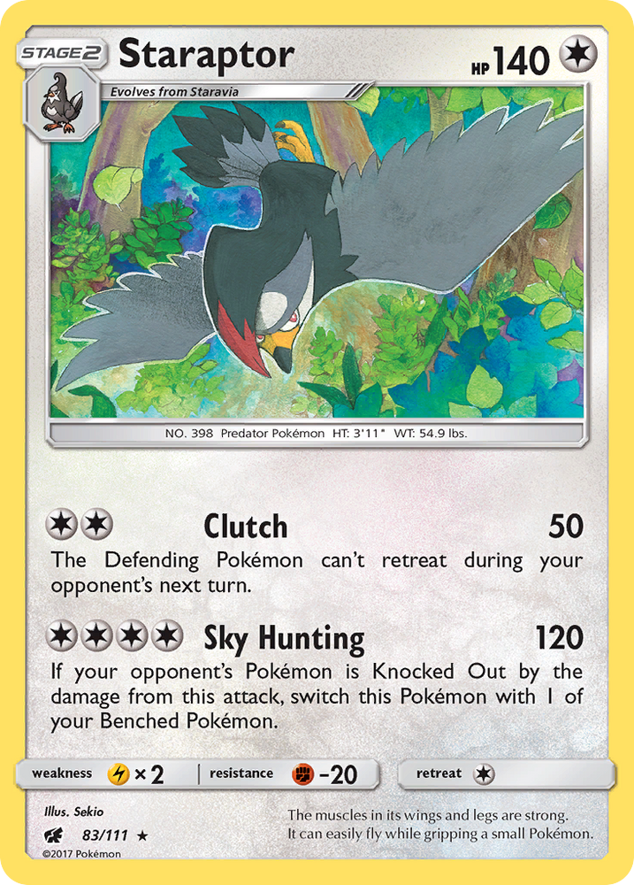 Staraptor (83/111) [Sun &amp; Moon: Crimson Invasion] 