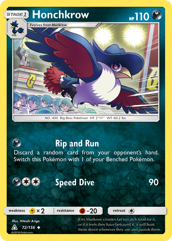 Honchkrow (72/156) [Sun &amp; Moon: Ultra Prism] 