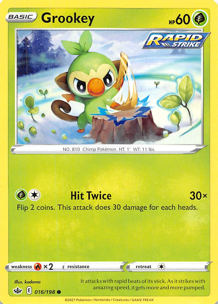 Grookey (016/198) [Sword &amp; Shield: Chilling Reign] 