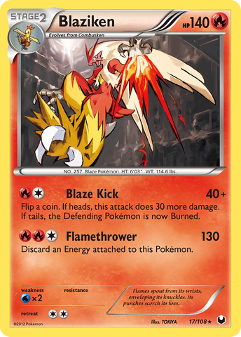 Blaziken (17/108) [Black &amp; White: Dark Explorers] 