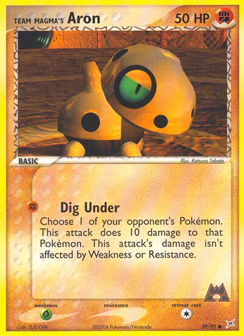 Team Magma's Aron (59/95) [EX: Team Magma vs. Team Aqua] 