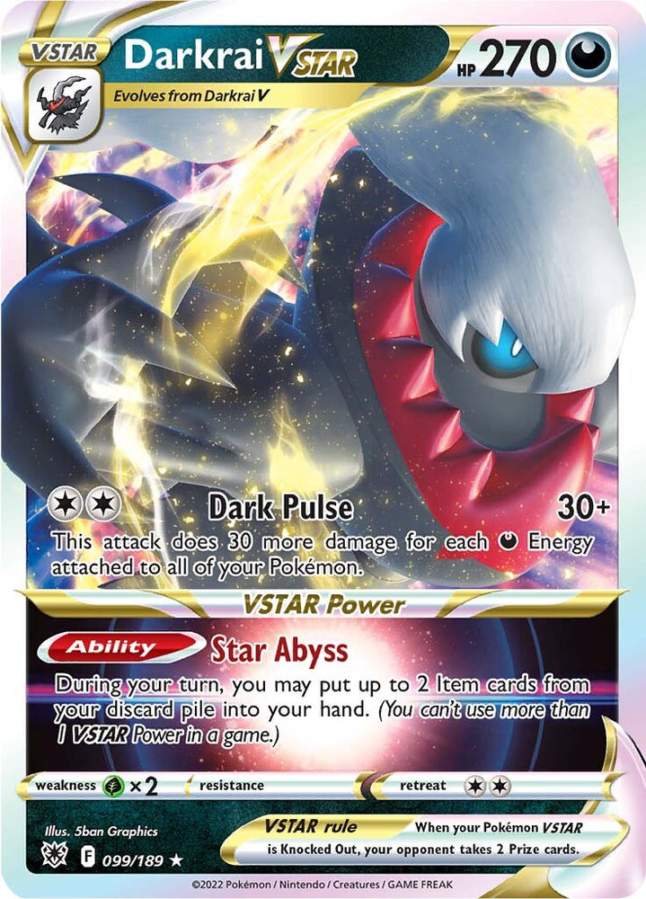 Darkrai VSTAR (099/189) [Sword &amp; Shield: Astral Radiance] 