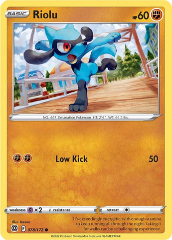 Riolu (078/172) [Sword &amp; Shield: Brilliant Stars] 