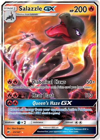 Salazzle GX (25/147) [Sun &amp; Moon: Burning Shadows] 