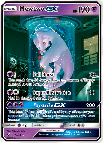 Mewtwo GX (78/73) [Sun & Moon: Shining Legends]