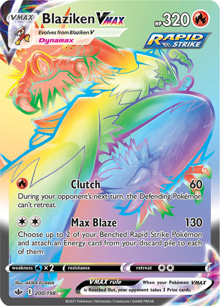 Blaziken VMAX (200/198) [Sword &amp; Shield: Chilling Reign] 