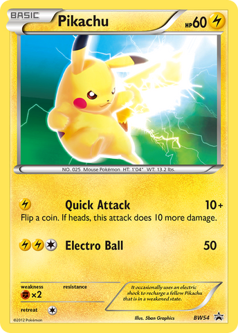 Pikachu (BW54) [Black &amp; White: Black Star Promos] 