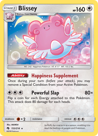 Blissey (153/214) [Sun &amp; Moon: Lost Thunder] 