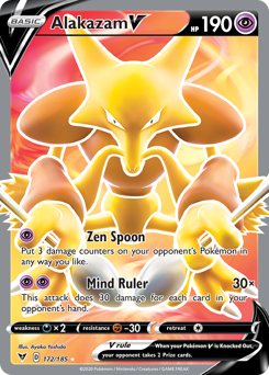 Alakazam V (172/185) [Sword &amp; Shield: Vivid Voltage] 