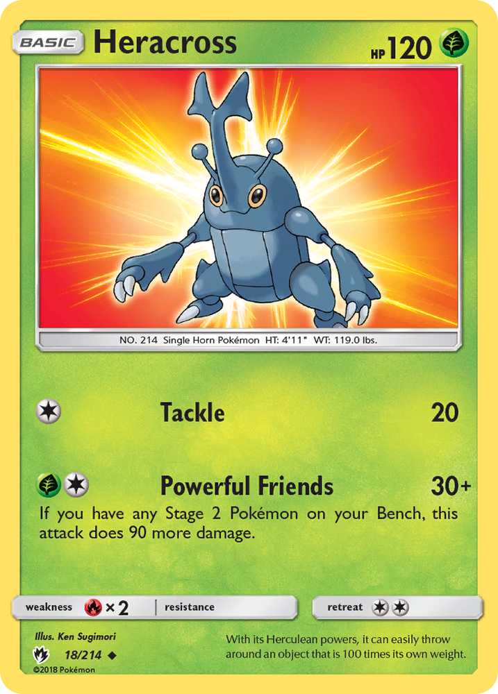 Heracross (18/214) [Sun &amp; Moon: Lost Thunder] 