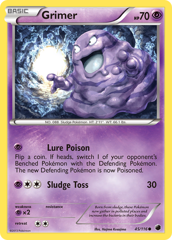 Grimer (45/116) [Black &amp; White: Plasma Freeze] 