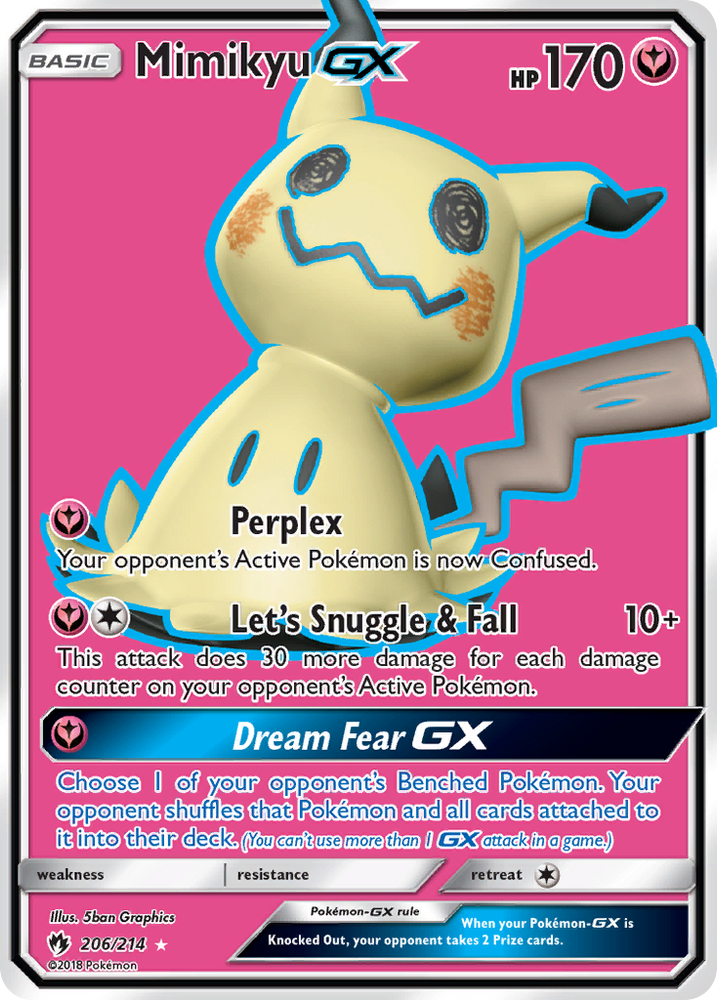 Mimikyu GX (206/214) [Sun &amp; Moon: Lost Thunder] 