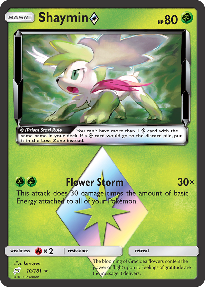 Shaymin (10/181) (Prism Star) [Sun &amp; Moon: Team Up] 