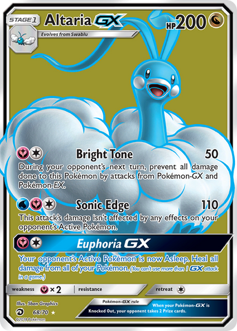 Altaria GX (68/70) [Sun &amp; Moon: Dragon Majesty] 