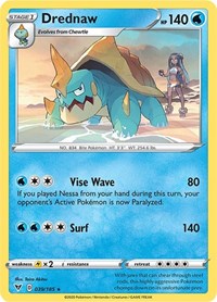 Drednaw (039/185) (Cracked Ice Holo) (Theme Deck Exclusive) [Sword &amp; Shield: Vivid Voltage] 