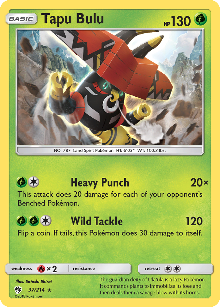 Tapu Bulu (37/214) [Sun &amp; Moon: Lost Thunder] 