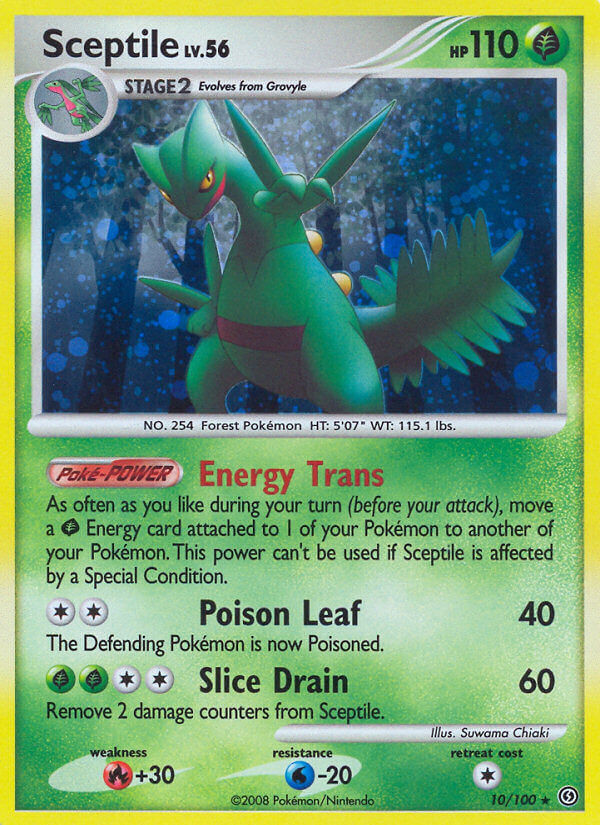 Sceptile (10/100) (Theme Deck Exclusive) [Diamond &amp; Pearl: Stormfront] 