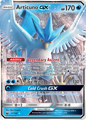 Articuno GX (31/168) [Sun &amp; Moon: Celestial Storm] 