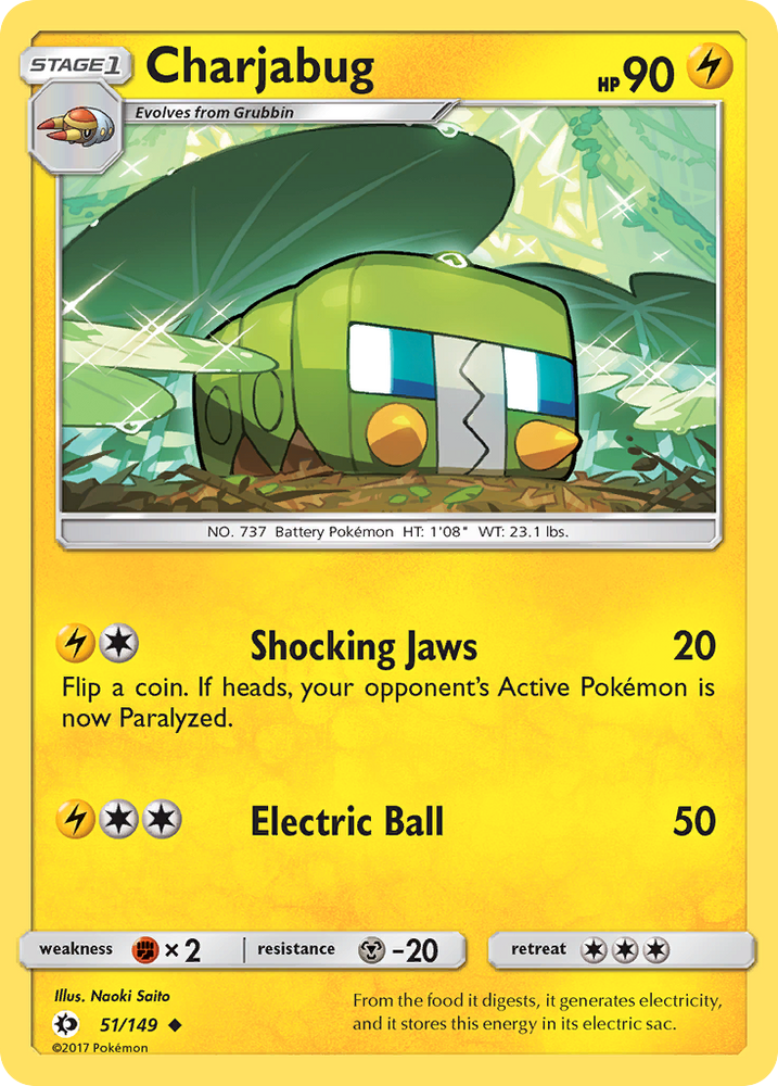 Charjabug (51/149) [Sun &amp; Moon: Base Set] 