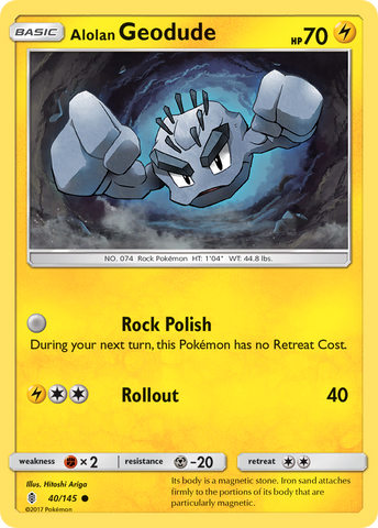 Alolan Geodude (40/145) [Sun &amp; Moon: Guardians Rising] 