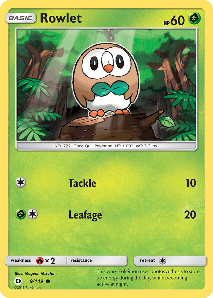 Rowlet (9/149) [Sun &amp; Moon: Base Set] 