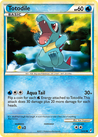 Totodile (74/95) [HeartGold &amp; SoulSilver: Call of Legends] 