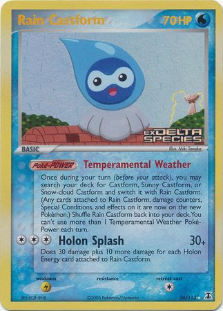 Rain Castform (26/113) (Stamped) [EX: Delta Species]