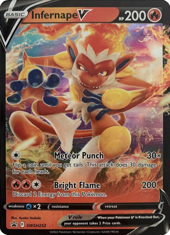 Infernape V (SWSH252) (Jumbo Card) [Sword &amp; Shield: Black Star Promos] 