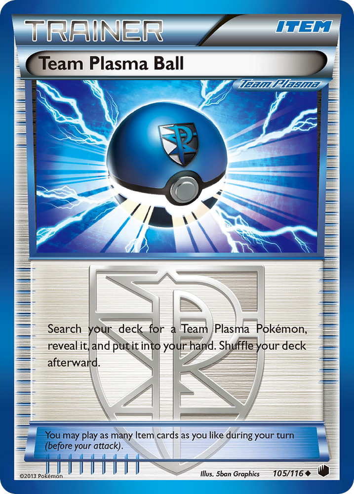 Team Plasma Ball (105/116) [Black &amp; White: Plasma Freeze] 