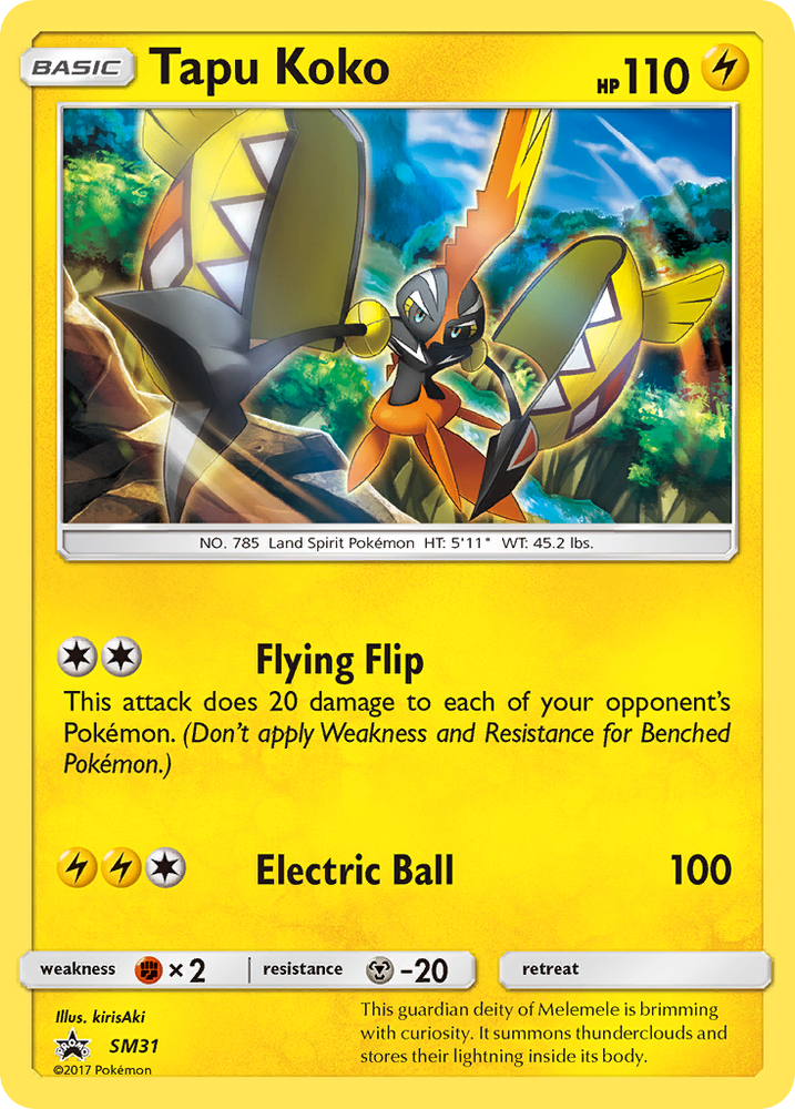 Tapu Koko (SM31) [Sun &amp; Moon: Black Star Promos] 