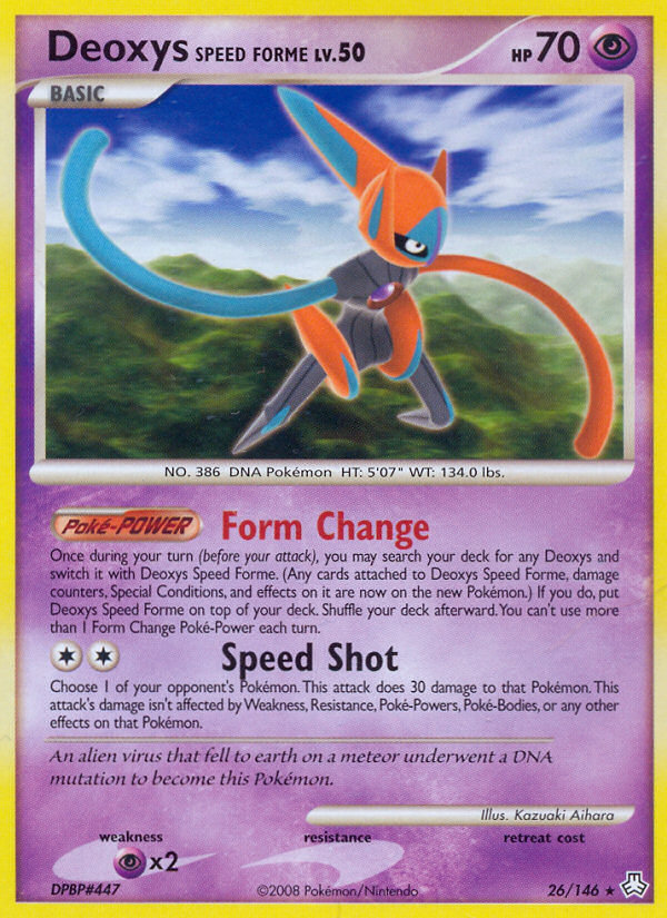 Deoxys Speed ​​Forme (26/146) [Diamond &amp; Pearl: Legends Awakened] 