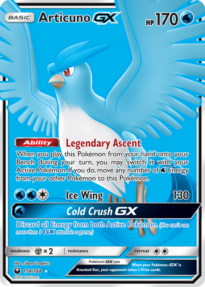 Articuno GX (154/168) [Sun &amp; Moon: Celestial Storm] 