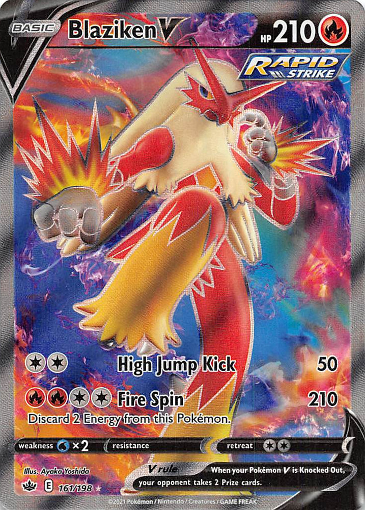 Blaziken V (161/198) [Sword &amp; Shield: Chilling Reign] 